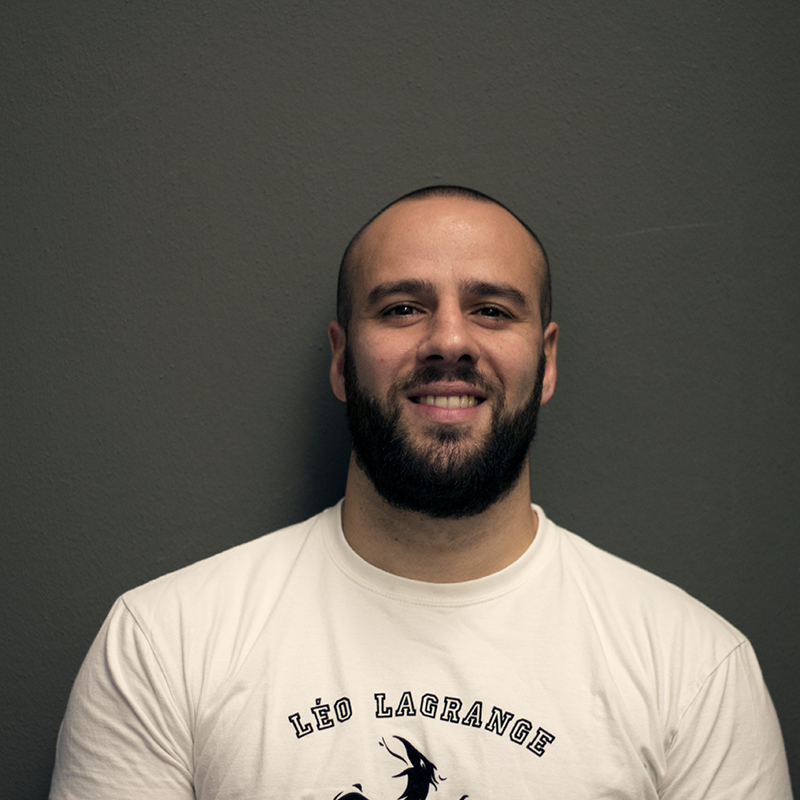 Club training image with Léo Lagrange identity on shirt